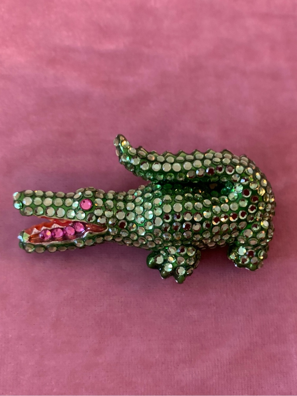 Green Crystal Crocodile Brooch - Women Jewelry Brooches